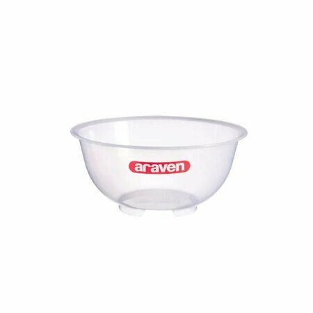 ARAVEN Polypropylene Clear Mixing Bowl, 4.7QT, 24PK 91073